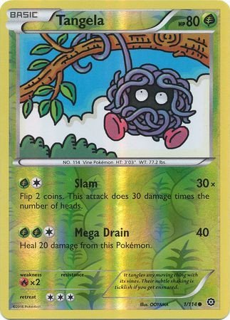 XY Steam Siege 1/114 Tangela (Reverse Holo)