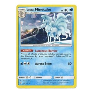 SM Burning Shadows 028/147 Alolan Ninetales (Shatter Holo)