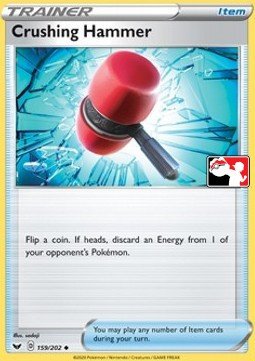 Sword & Shield (Base) 159/202 Crushing Hammer (Prize Pack League Promo Non-Holo)