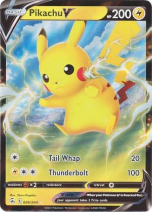 Fusion Strike 086/264 Pikachu V (Half Art)