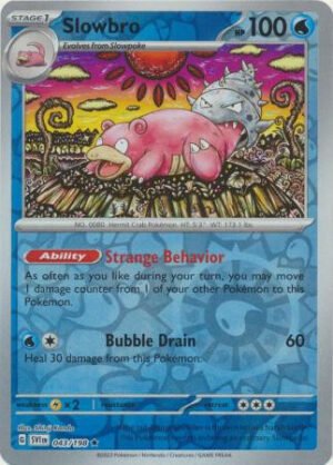 Scarlet & Violet (Base Set) 043/198 Slowbro (Reverse Holo)