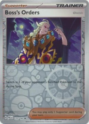 SV Paldea Evolved 172/193 Boss’s Orders [Ghetsis] (Reverse Holo)