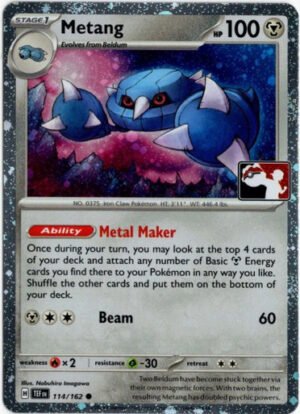 SV Temporal Forces 114/162 Metang (Prize Pack League Promo Cosmo Holo)