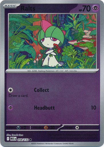 Mega Evolution 058/132 Ralts (Reverse Holo)