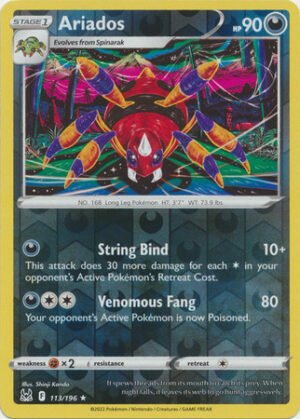 SWSH Lost Origin 113/196 Ariados (Reverse Holo)