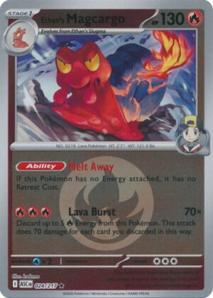 ME Ascended Heroes 024/217 Ethan's Magcargo (Reverse Holo ENERGY SYMBOL)