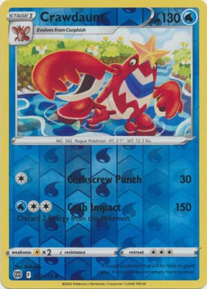 Brilliant Stars 033/172 Crawdaunt (Reverse Holo)