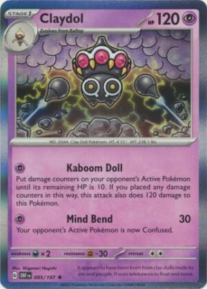 SV Obsidian Flames 095/197 Claydol (Holo)
