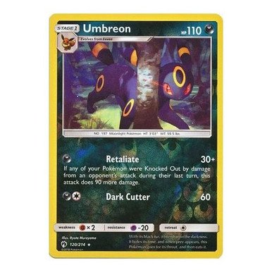 SM Lost Thunder 120/214 Umbreon (Reverse Holo)