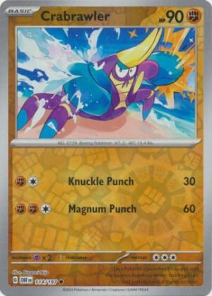 SV Obsidian Flames 114/197 Crawbrawler (Reverse Holo)