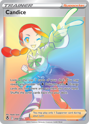 SWSH Silver Tempest 204/195 Candice (Rainbow Rare)