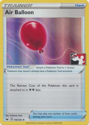 Sword & Shield (Base) 156/202 Air Balloon (Prize Pack League Promo Holo)