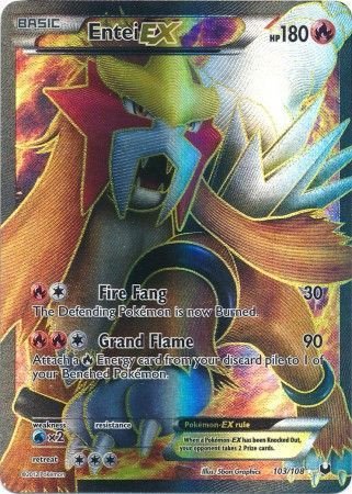 Dark Explorers 103/108 Entei EX (Full Art)