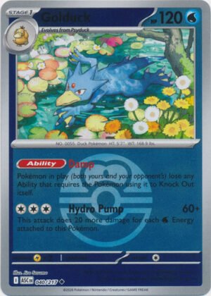 ME Ascended Heroes 040/217 Golduck (Reverse Holo BALL SYMBOL)