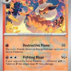 SV Prismatic Evolutions 013/131 Flareon (MASTER BALL Pattern Holo)