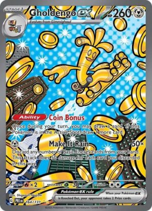 SV Prismatic Evolutions 164/131 Gholdengo ex (Alternative Art, Full Art)