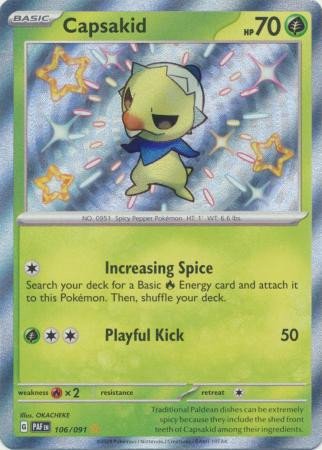 SV Paldean Fates 106/091 Capsakid (Holo Shiny)