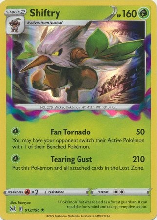 SWSH Lost Origin 013/196 Shiftry (Holo)