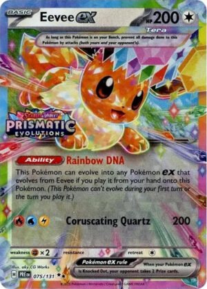 SV Prismatic Evolutions 075/131 Eevee ex (Prismatic Evolutions Stamp)
