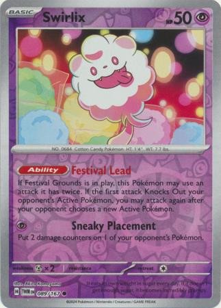 SV Twilight Masquerade 089/167 Swirlix (Reverse Holo)