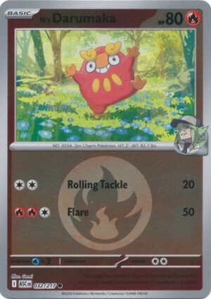 ME Ascended Heroes 032/217 N's Darumaka (Reverse Holo ENERGY SYMBOL)