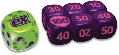 Ascended Heroes Lime Green w/ PurpleDie & Small Purple w/ Pink Dice (6)