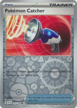 Scarlet & Violet (Base Set) 187/198 Pokémon Catcher (Reverse Holo)