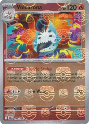 SV Black Bolt 016/086 Volcarona (MASTER BALL Reverse Holo)