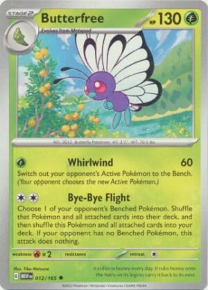 Scarlet & Violet 151 012/165 Butterfree