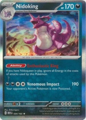 Scarlet & Violet 151 034/165 Nidoking (Holo)