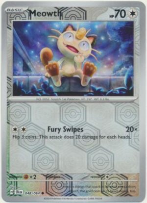 SV Shrouded Fable 048/064 Meowth (Reverse Holo)