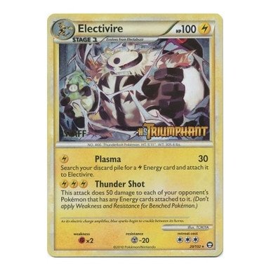 HS Triumphant 20/102 Electivire (PreRelease Promo STAFF)
