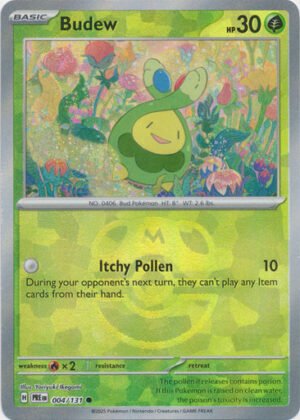 SV Prismatic Evolutions 004/131 Budew (MASTER BALL Pattern Holo)