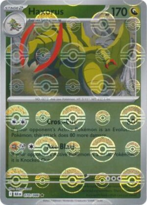 SV Black Bolt 070/086 Haxorus (POKE BALL Reverse Holo)