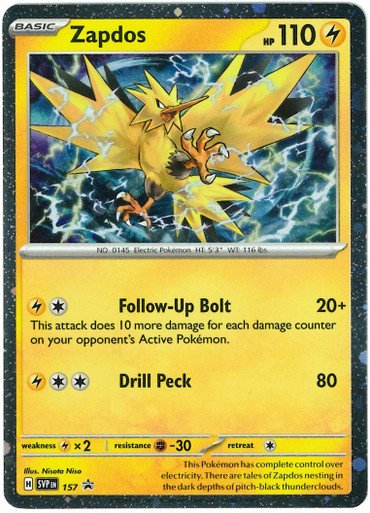 Scarlet & Violet Promo SVP157 Zapdos
