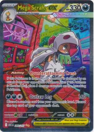 ME Ascended Heroes 285/217 Mega Scrafty ex (Special Illustration Rare)