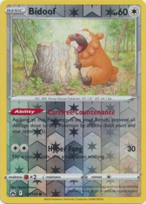 Crown Zenith 111/159 Bidoof (Reverse Holo)