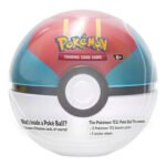 Pokemon Lure Ball Tin (Blue, Red, w/ Yellow Lines)