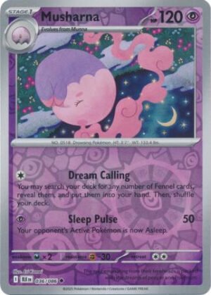 SV Black Bolt 036/086 Musharna (Reverse Holo)