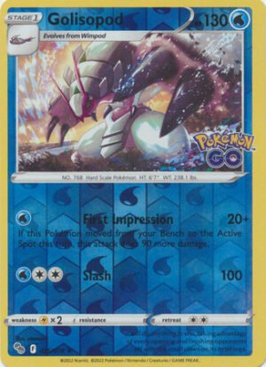 Pokemon GO 026/078 Golisopod (Reverse Holo)