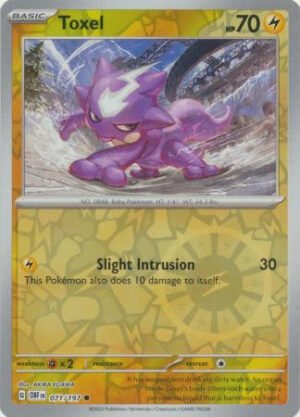 SV Obsidian Flames 071/197 Toxel (Reverse Holo)
