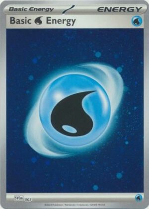 Scarlet & Violet SVE EN03 Basic Water Energy (Cosmo Holo)