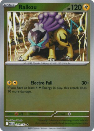 Mega Evolution 048/132 Raikou (Reverse Holo)