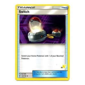 Sun and Moon (Base Set) 132/149 Switch (Pikachu Symbol 52)