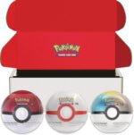 Pokemon Ball Tin Set of 3 In Display Box (Poke Ball, Premier Ball, and Moon Ball)