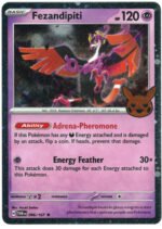 SV Twilight Masquerade 096/167 Fezandipiti (Pikachu Pumpkin Cosmo Holo Stamp)