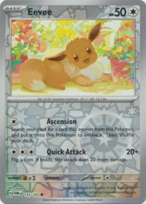 SV Twilight Masquerade 135/167 Eevee (Reverse Holo)