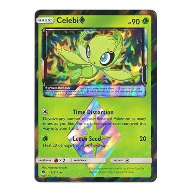SM Lost Thunder 19/214 Celebi (Prism)