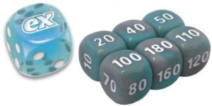 SV Temporal Forces Blue Die w/ Grey & Turquoise (small) Dice