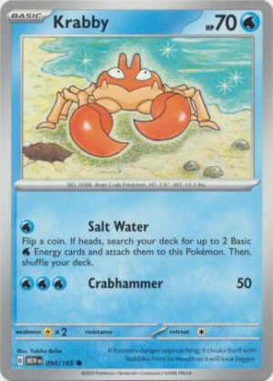 Scarlet & Violet 151 098/165 Krabby